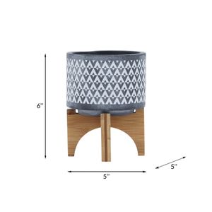 LYNNMILL GRAY PLANTER 6 (IN) 9