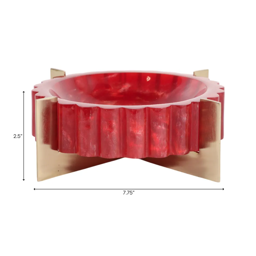 BUFORDMORE RED BOWL 3 (IN)