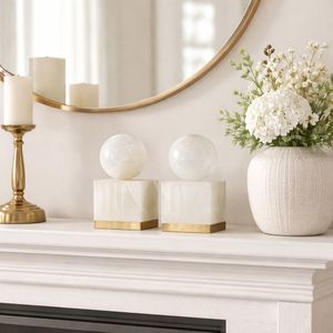 HEATHBURN SET OF 2 WHITE DECOR 6 (IN) 2