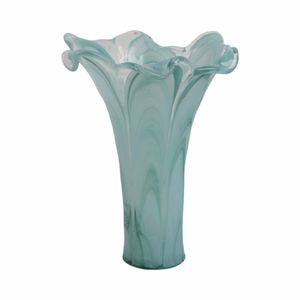 HARDENPORT BLUE GLASS VASE 15 (IN) 4