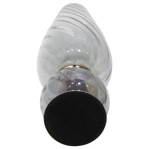 LINDENRUN GRAY GLASS VASE 21 (IN) 6