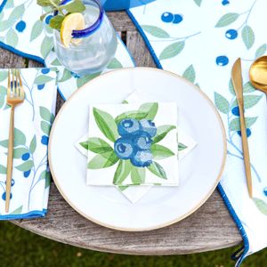 Blueberry Bunch Paper Cocktail Napkins (Pack of 25) 3