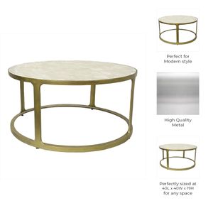 NELSONWAY GOLD COFFEE TABLE 20 (IN) 10
