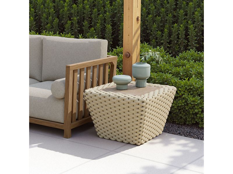 Antul Coffee Table White & Natural 2