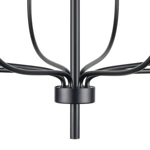 Newland 34'' Wide 8-Light Chandelier - Matte Black 3