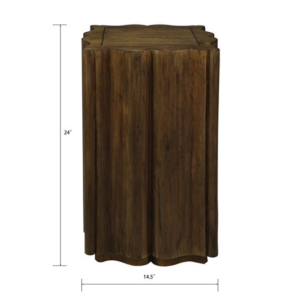 Breck Accent Table - Harvest Brown