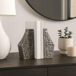 ADLERMORE SET OF 2 BLACK BOOKENDS 8 (IN) 8