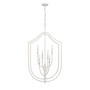 Continuance 26'' Wide 6-Light Pendant - White Coral 1