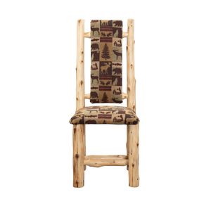 Cedar High Back Upholstered Side Chair - Coffee - Customer's Own Material 5