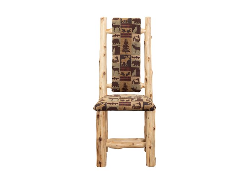 Cedar High Back Upholstered Side Chair - Coffee - Customer's Own Material 5