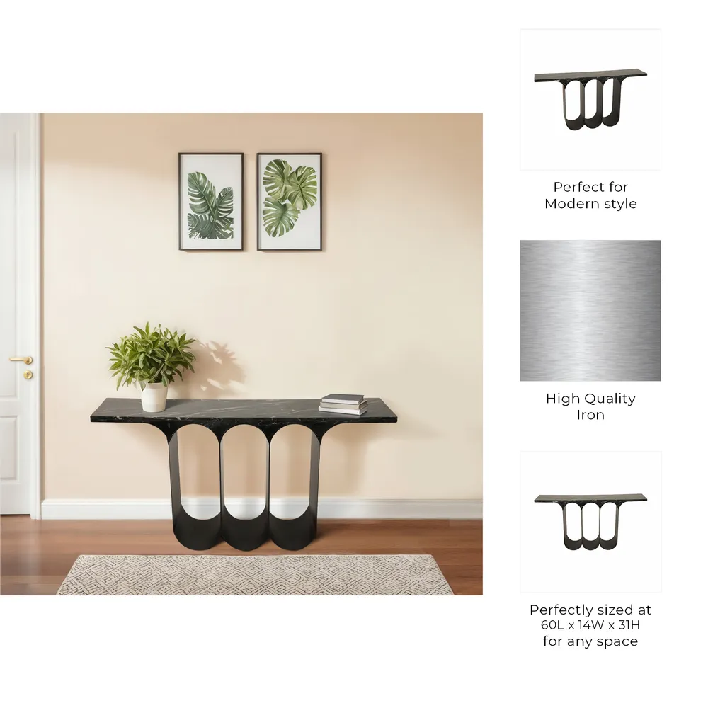 AIDENOAK BLACK CONSOLE 31 (IN)