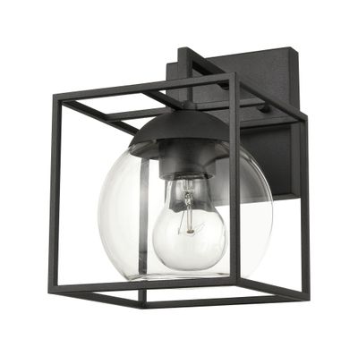 Cubed 9″ High 1-Light Outdoor Sconce - Charcoal