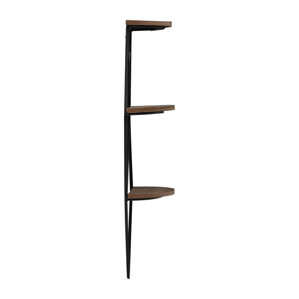 WALTBEACH BROWN WALL SHELF 21 (IN)