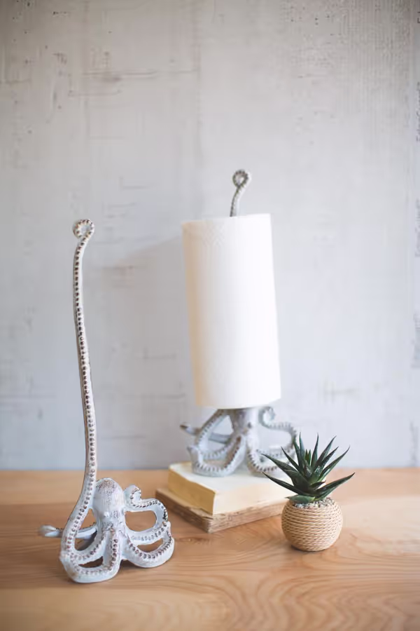 Cast Iron Octopus Paper Towel Holder