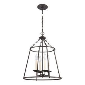 Joanie 17.25'' Wide 4-Light Pendant - Old Bronze 2