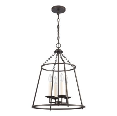 Joanie 17.25″ Wide 4-Light Pendant - Old Bronze
