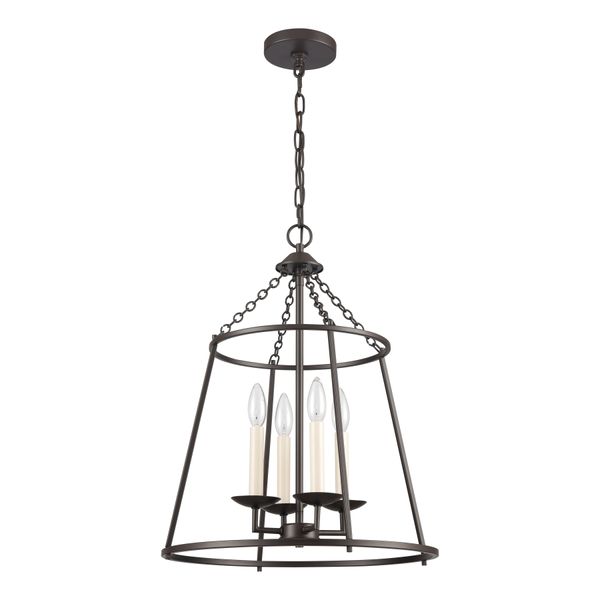 Joanie 17.25'' Wide 4-Light Pendant - Old Bronze