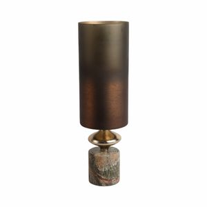 OPALHAVEN BROWN GLASS VASE 17 (IN) 4