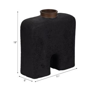 ROLANDCREST BLACK VASE 13 (IN) 10
