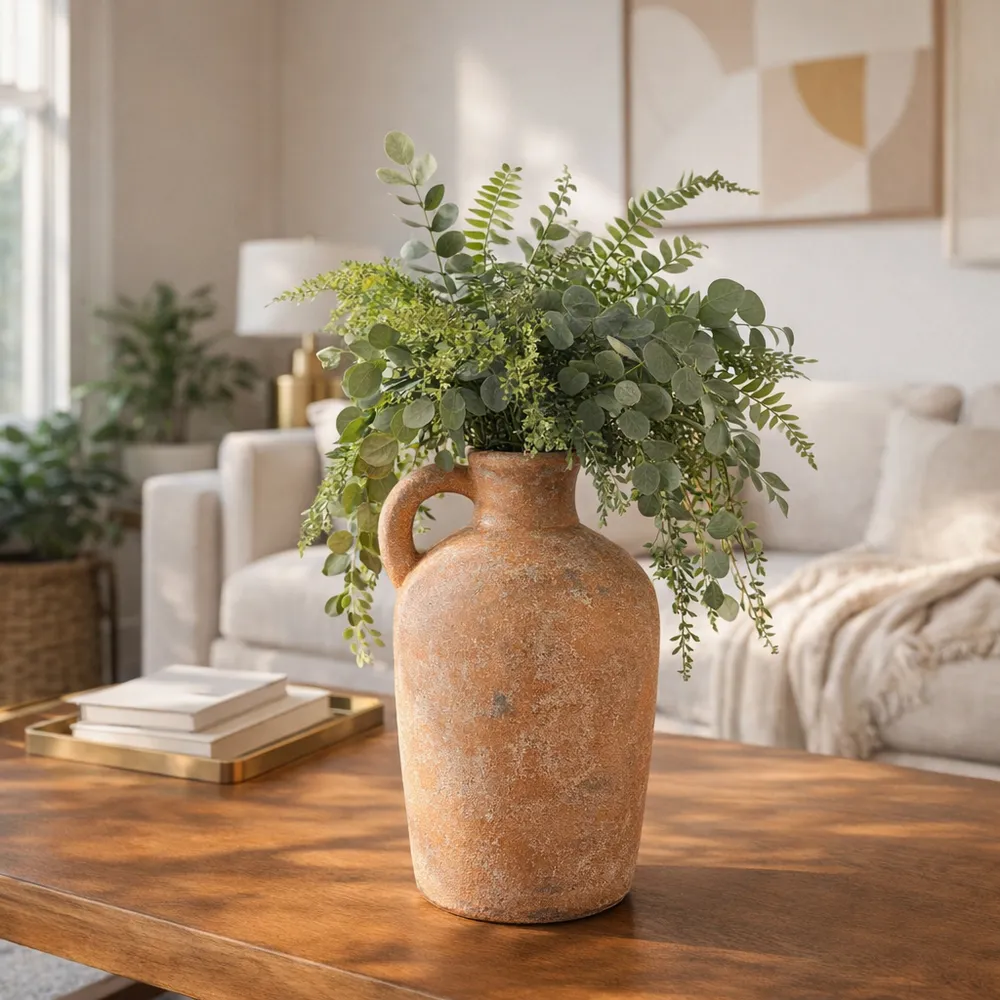 BENTONROSE GOLD VASE 13 (IN)