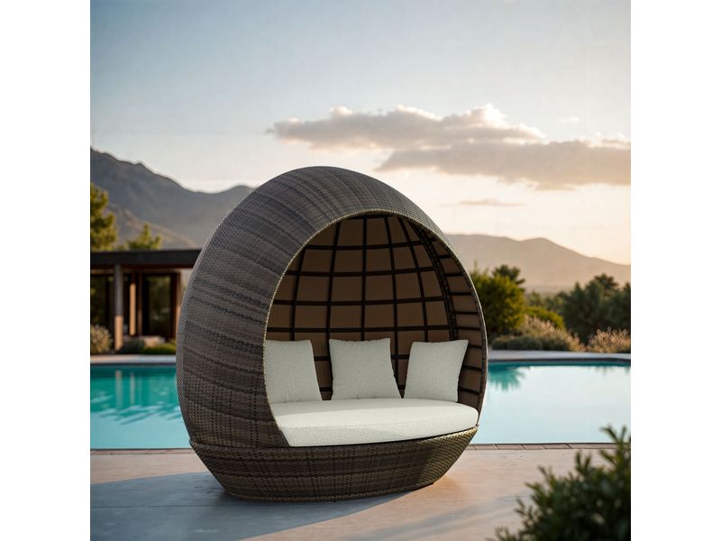 Marisol Beach Daybed Brown & Beige 11