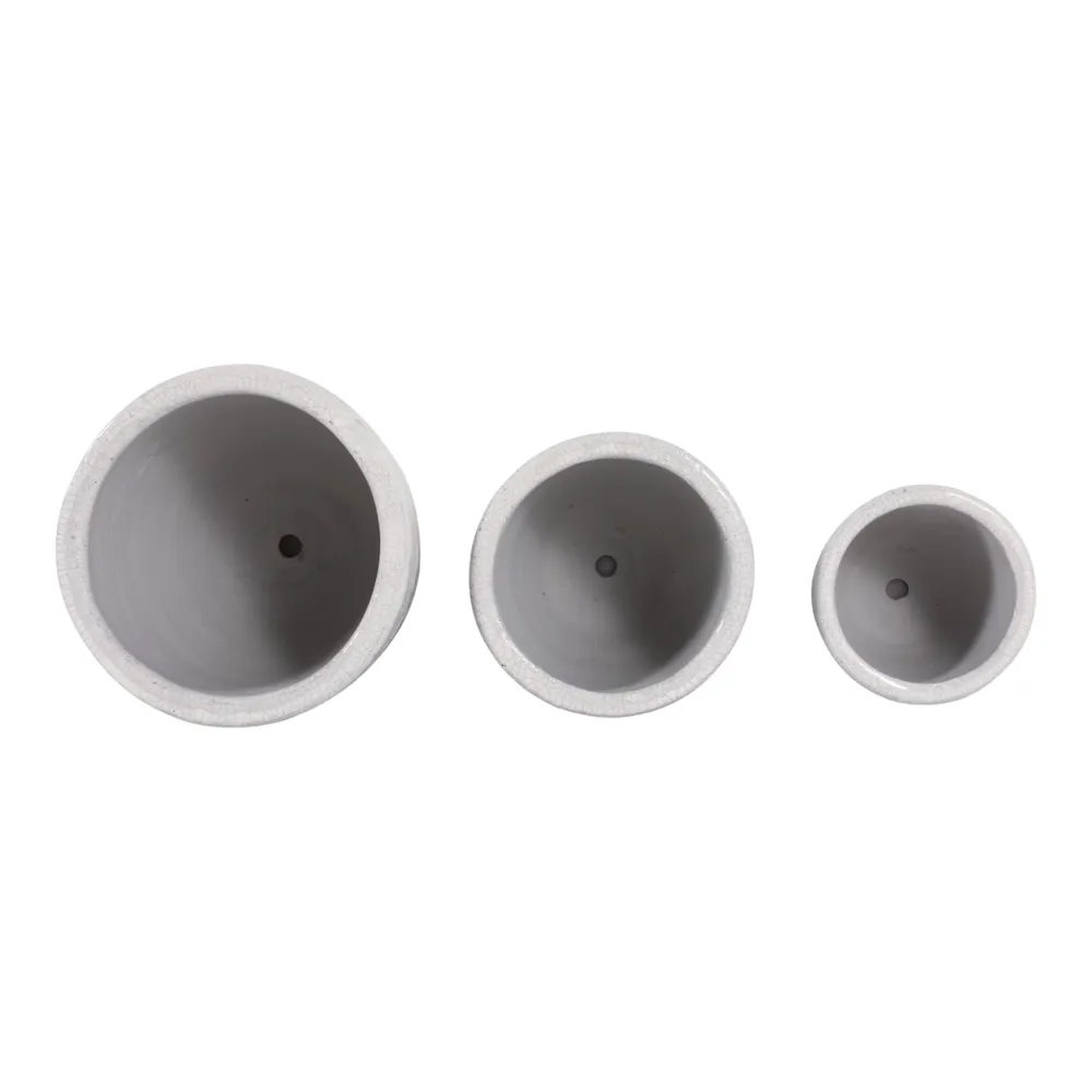 HAYFORDWAY SET OF 3 WHITE PLANTER 8 (IN)