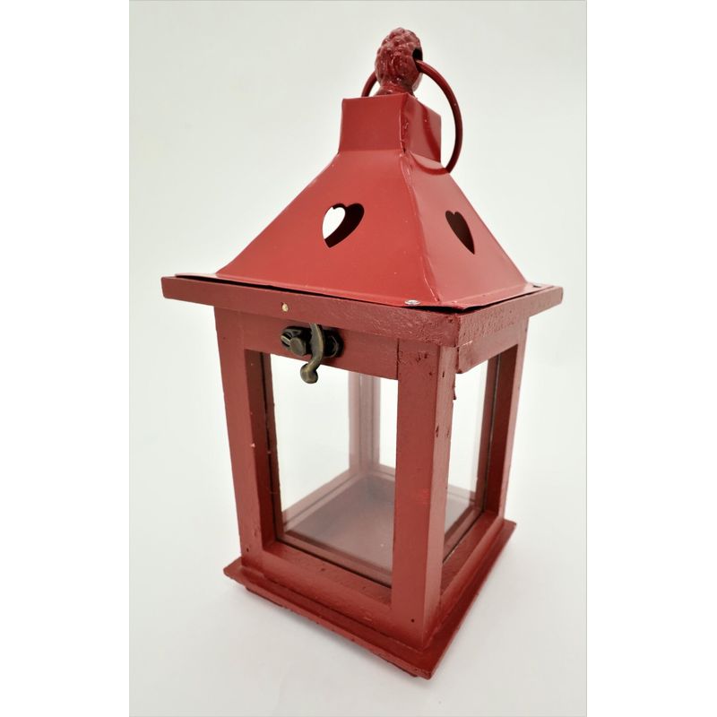 WOODEN METAL LANTERN