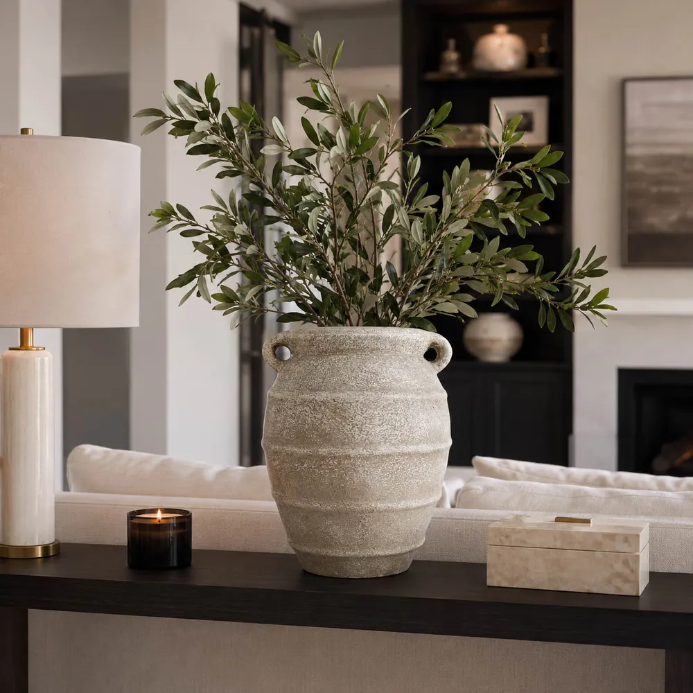 LONDONHAVEN BROWN VASE 16 (IN)