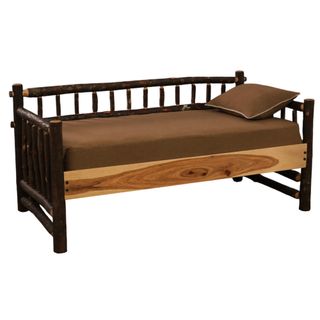 Hickory Log Daybed - without Trundle - Slate  - Includes Slat Roll