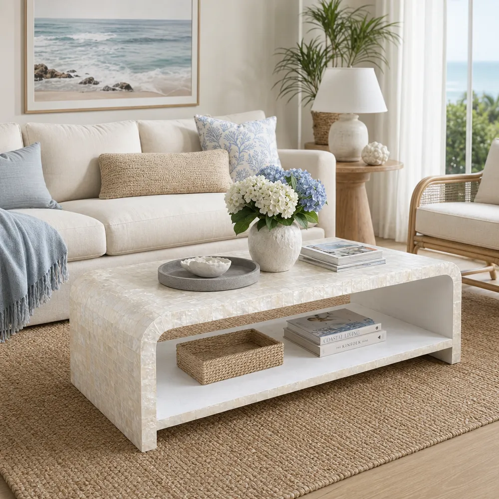 KIRASTONE IVORY COFFEE TABLE 16 (IN)