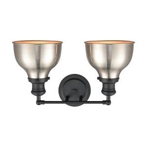 Haralson 17'' Wide 2-Light Vanity Light - Charcoal 3