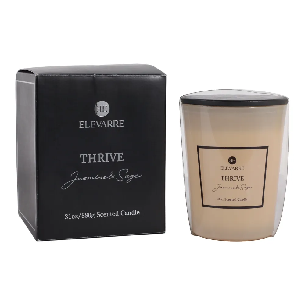 ROWANSTONE THRIVE JASMINE & SAGE CANDLE 7 (IN)