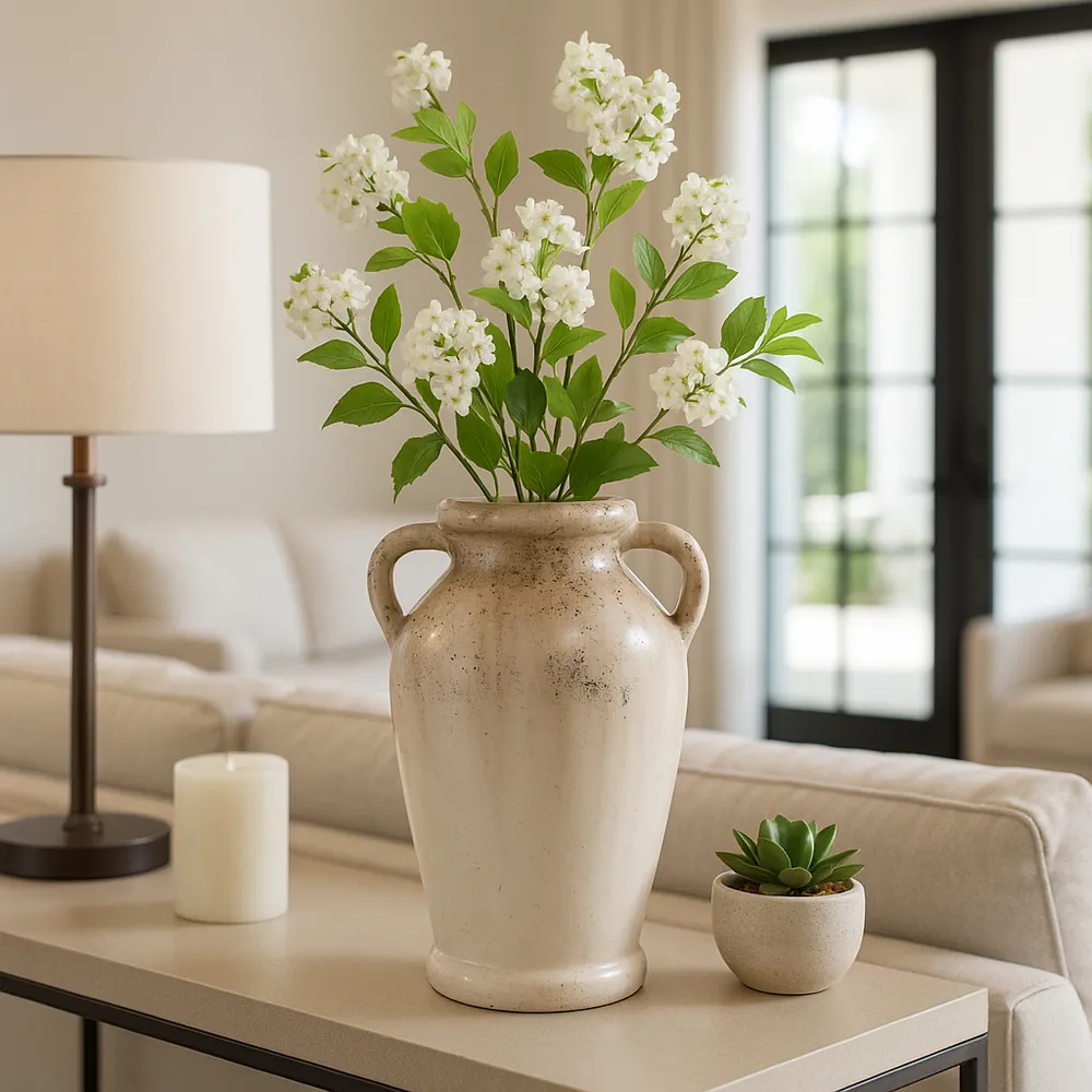 MAXWELLROSE IVORY VASE 12 (IN)