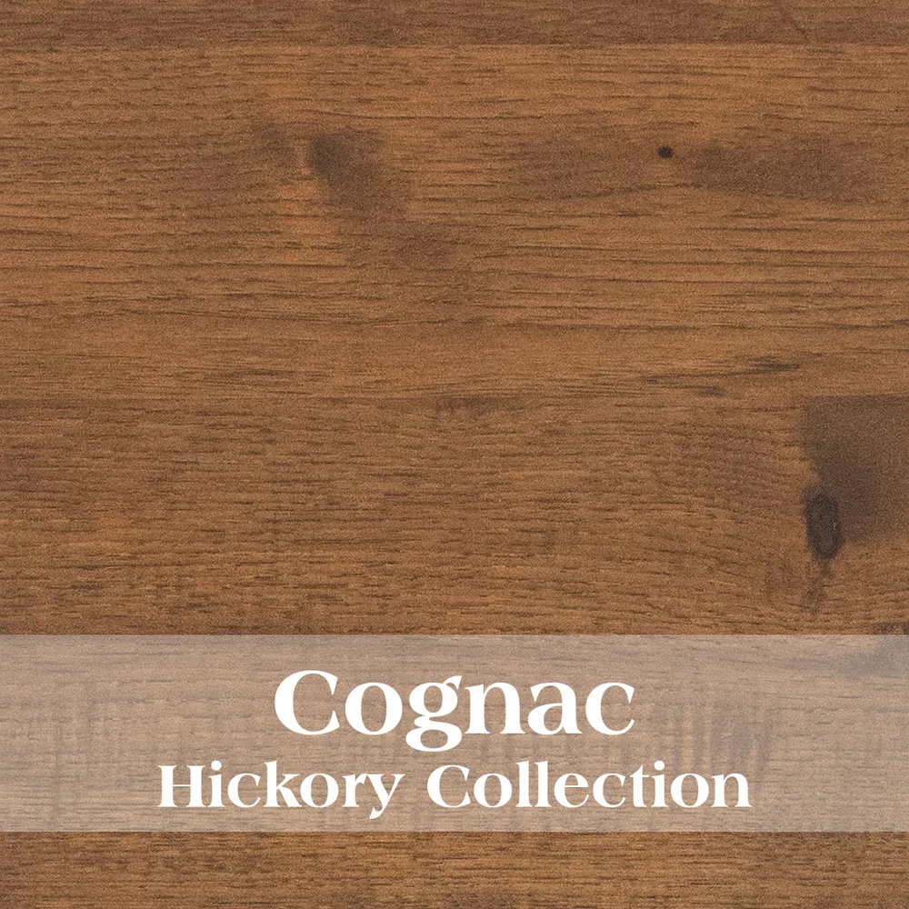 Hickory Log Open End Table - Cognac