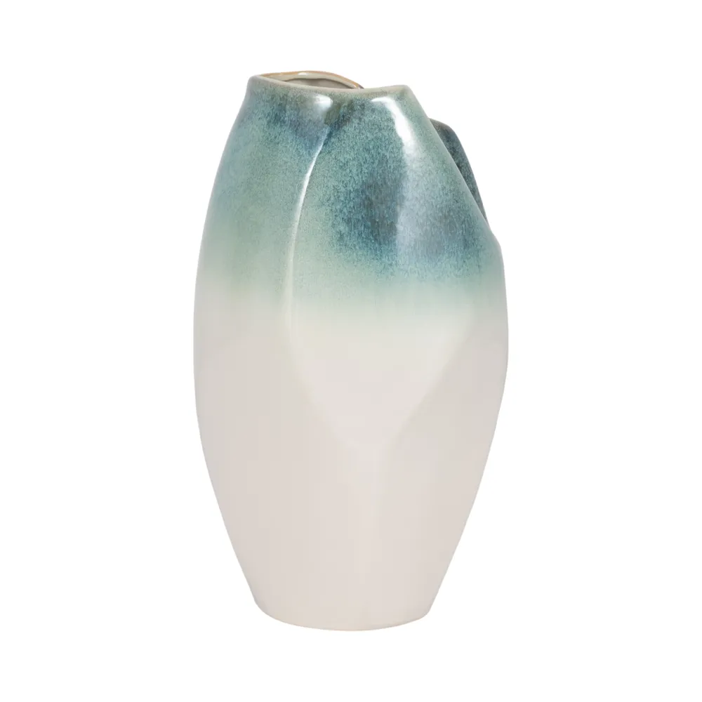 ALDERVALE WHITE VASE 14 (IN)