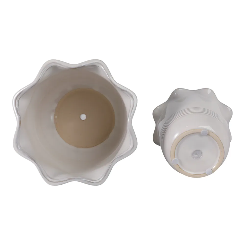 LENNONMOOR SET OF 2 IVORY PLANTER 8 (IN)