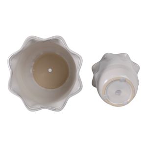 LENNONMOOR SET OF 2 IVORY PLANTER 8 (IN) 8