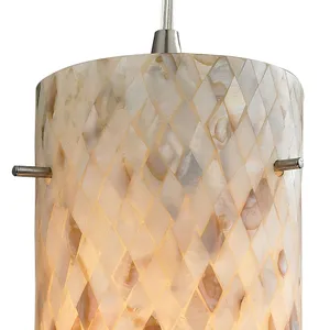 Capri 5'' Wide 1-Light Mini Pendant - Satin Nickel 2