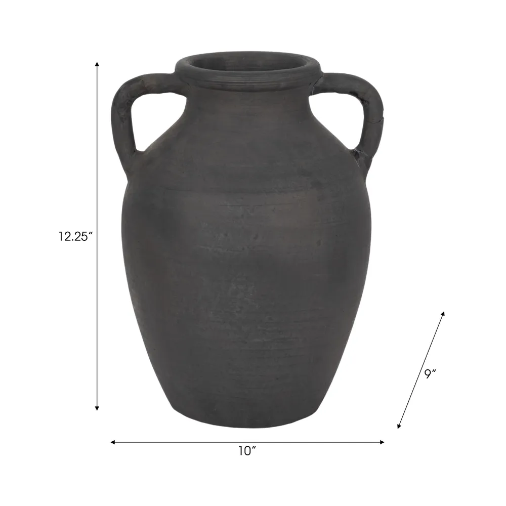 DRAKEWELL BLACK VASE 13 (IN)