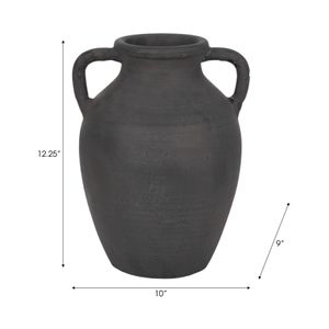 DRAKEWELL BLACK VASE 13 (IN) 9