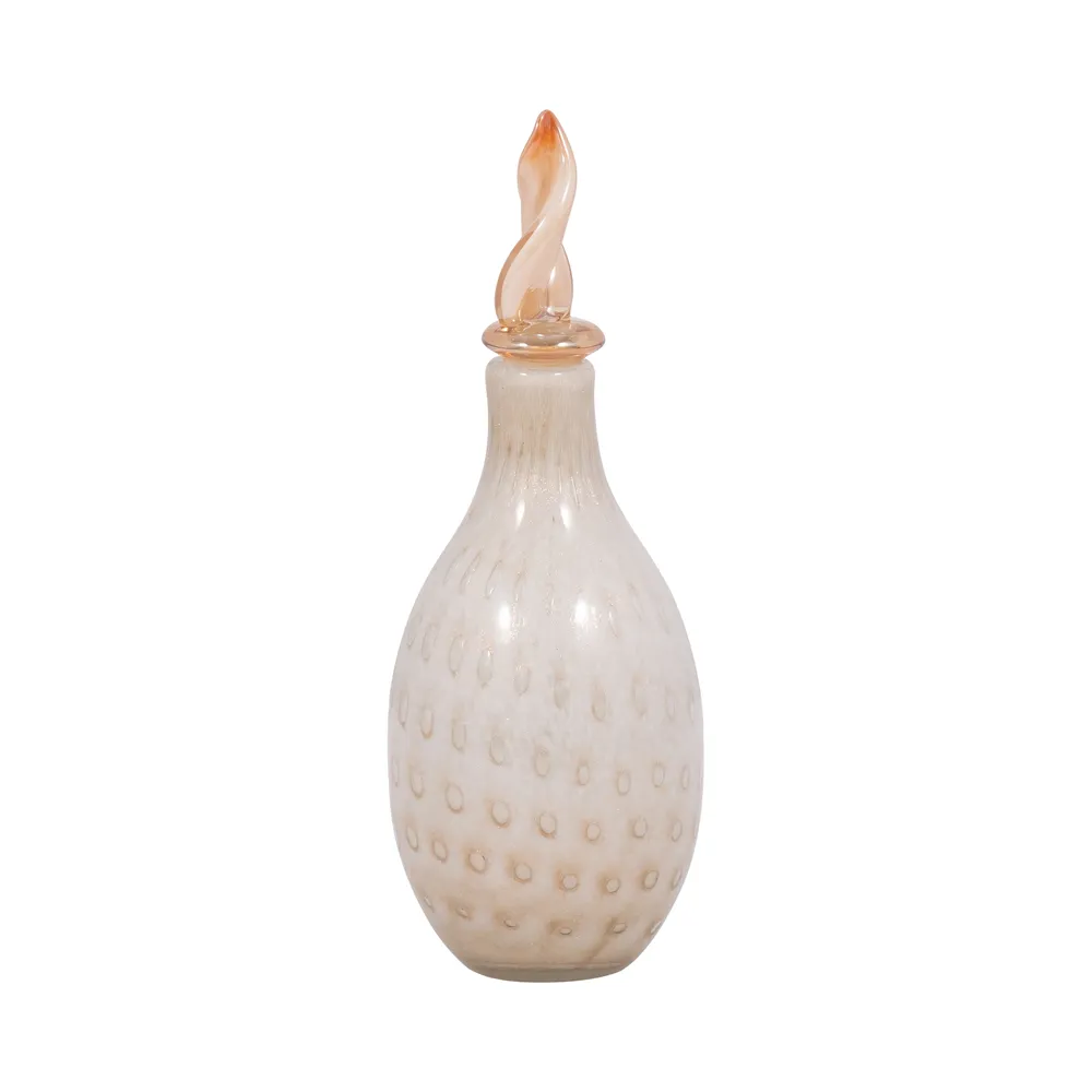 DENTONSHAW IVORY GLASS VASE 16 (IN)
