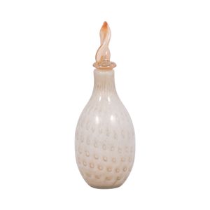 DENTONSHAW IVORY GLASS VASE 16 (IN) 4