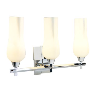 Fleur 25.25″ Wide 3-Light Vanity Light - Chrome