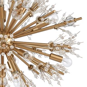 Starburst 26'' Wide 19-Light Chandelier - Satin Brass 4