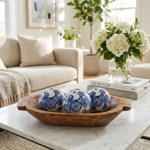 HEWITTFIELD SET OF 3 BLUE ORBS 5 (IN) 2