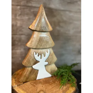 3D Wooden Angel with an enamel Cutout 9x5in 1