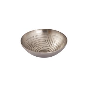 Maze Etched Bowl - Set of 3 Nickel 4