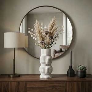 CALTONPORT WHITE VASE 11 (IN) 2
