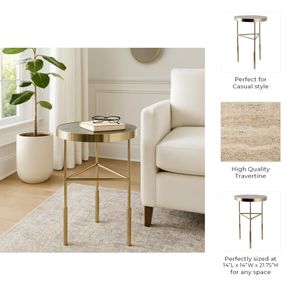 WYLERFIELD WHITE TABLE 22 (IN) 9