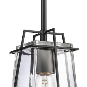 Square To Round 6'' Wide 1-Light Mini Pendant - Matte Black 3